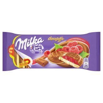 Lidl Milka chocojaffa piškoty s ovocnou náplní, vybrané druhy 147g nabídka