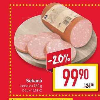 Billa Sekaná cena za 950 g nabídka