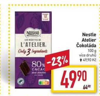 Billa Nestle atelier čokoláda 100 g nabídka