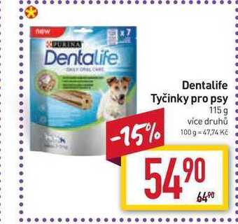 Billa Dentalife tyčinky pro psy 115 g nabídka