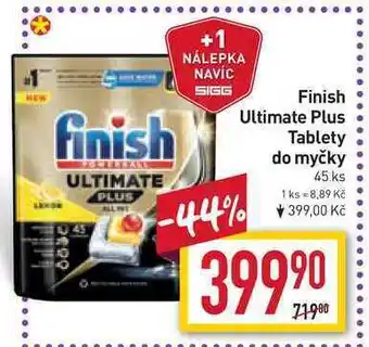 Billa Finish ultimate plus tablety do myčky 45 ks nabídka