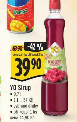 Jip Yo sirup nabídka