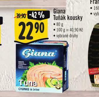 Jip Giana tuňák kousky nabídka
