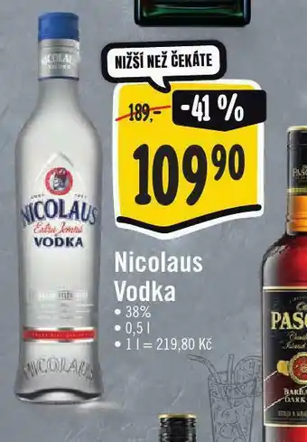 Jip Nivolau vodka nabídka