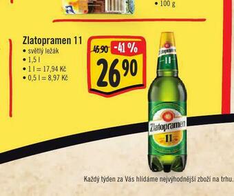 Jip Pivo zlatopramen 11 nabídka