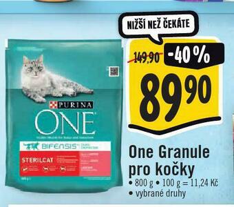 Jip Purina one granule pro kočky nabídka