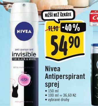 Jip Nivea antiperspirant nabídka