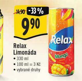 Jip Relax limonáda nabídka