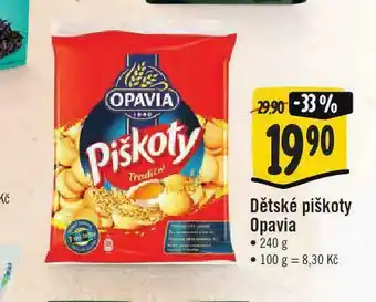 Jip Opavia dětské piškoty nabídka