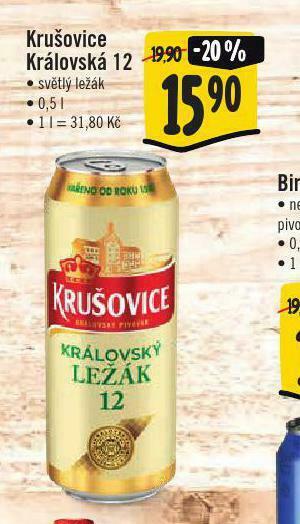 Jip Pivo krušovice královská 12 nabídka
