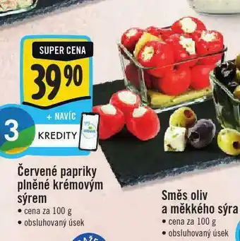 Jip Červené papriky plněné krémovým sýrem nabídka