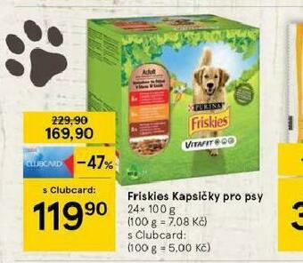 Tesco Friskies kapsičky pro psy nabídka