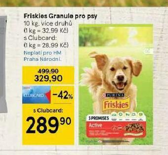 Tesco Friskies granule pro psy nabídka