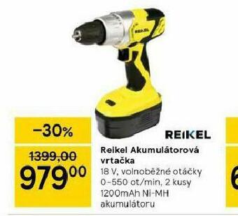 Tesco Reikel akumulátorová vrtačka nabídka