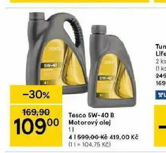 Tesco Tesco w5-40 b motorový olej nabídka