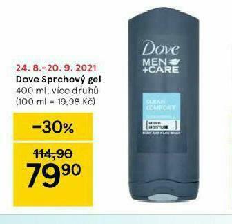Tesco Dove sprchový gel nabídka