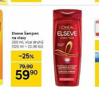 Tesco Loreal elseve šampon nabídka