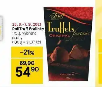 Tesco Delitruff pralinky nabídka