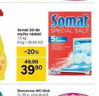 Tesco Somat sůl do myčky nabídka