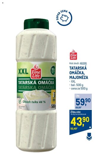 Makro TATARSKÁ OMÁČKA, MAJONÉZA nabídka