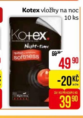 Teta Kotex vložky na noc nabídka