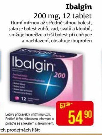 Teta Ibalgin 200 mg, 12 tablet nabídka