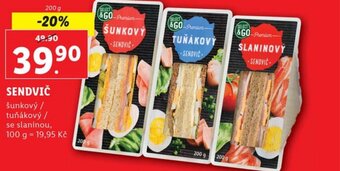 Lidl SENDVIČ nabídka