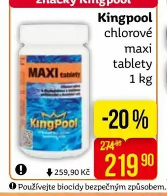 Teta Kingpool chlorové maxi tablety 1 kg nabídka