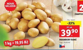 Lidl BRAMBORY RANÉ nabídka