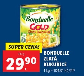 Lidl BONDUELLE ZLATÁ KUKUŘICE nabídka
