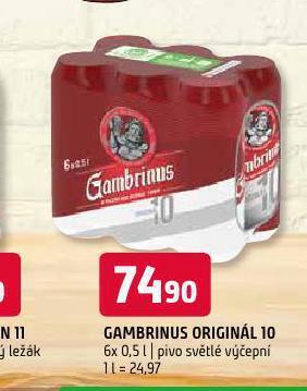 Terno Pivo gambrinus nabídka