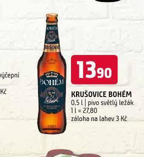 Terno Pivo krušovice bohém nabídka