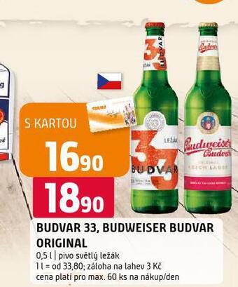Terno Pivo budweiser budvar nabídka