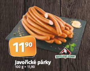 Coop Javořické párky nabídka