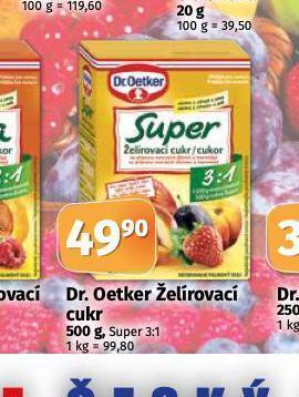Coop Dr. oetker želírovací cukr nabídka