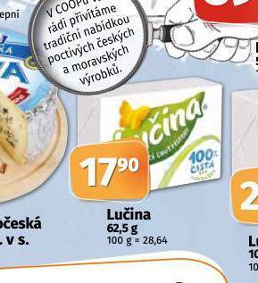 Coop Lučina nabídka