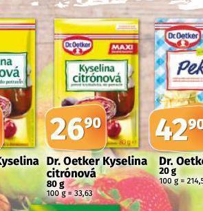 Dr. oetker kyselina citronová