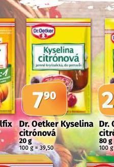 Coop Dr. oetker kyselina citronová nabídka