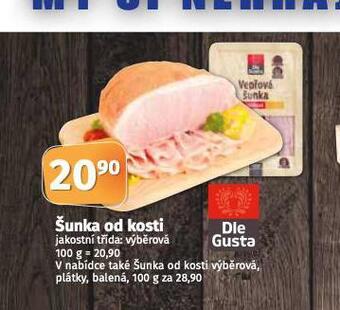 Coop Šunka od kosti nabídka