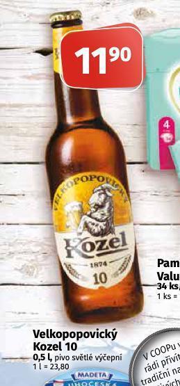 Coop Pivo velkopopovický kozel nabídka