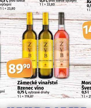 Coop Zámecké vinařství bzenec nabídka