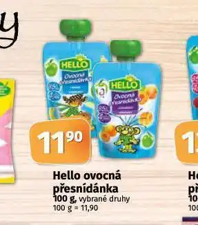 Coop Hello ovocná přesnídávka nabídka