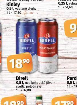 Coop Birell nealkoholické pivo nabídka