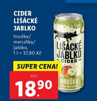 Lidl CIDER LIŠÁCKÉ JABLKO nabídka