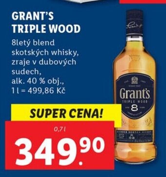 Lidl GRANT'S TRIPLE WOOD nabídka