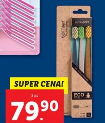 Lidl SOFTDENT ECO ZUBNÍ KARTÁČKY nabídka