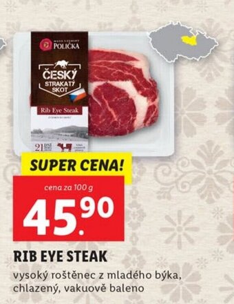 Lidl RIB EYE STEAK nabídka