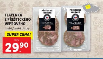 Lidl TLAČENKA Z PŘEŠTICKÉHO VEPŘOVÉHO nabídka