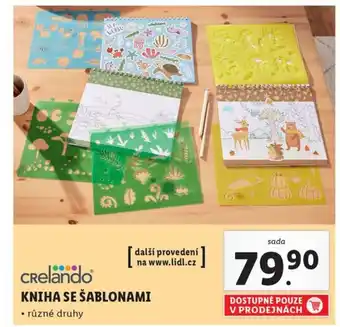Lidl KNIHA SE ŠABLONAMI nabídka