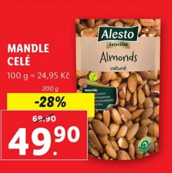 Lidl MANDLE CELÉ nabídka